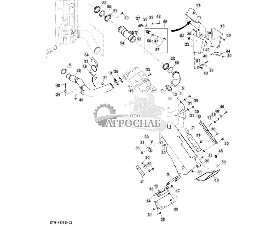 Выхлопная труба, FT4, двигатель объемом 15,0 L (22) - ST840143 204.jpg